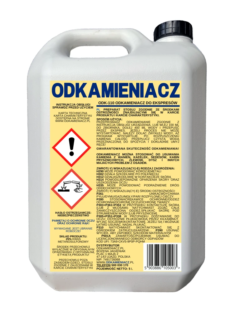 Odkamieniacz do ekspresów 5L`