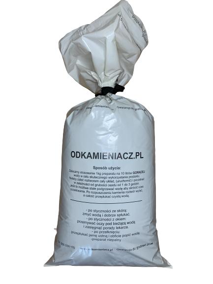 Odkamieniacz w proszku do wtryskarek, instalacji C.O., urządzeń przemysłowych 25 kg